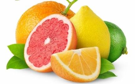 Vitaminas en cítricos para potencia masculina